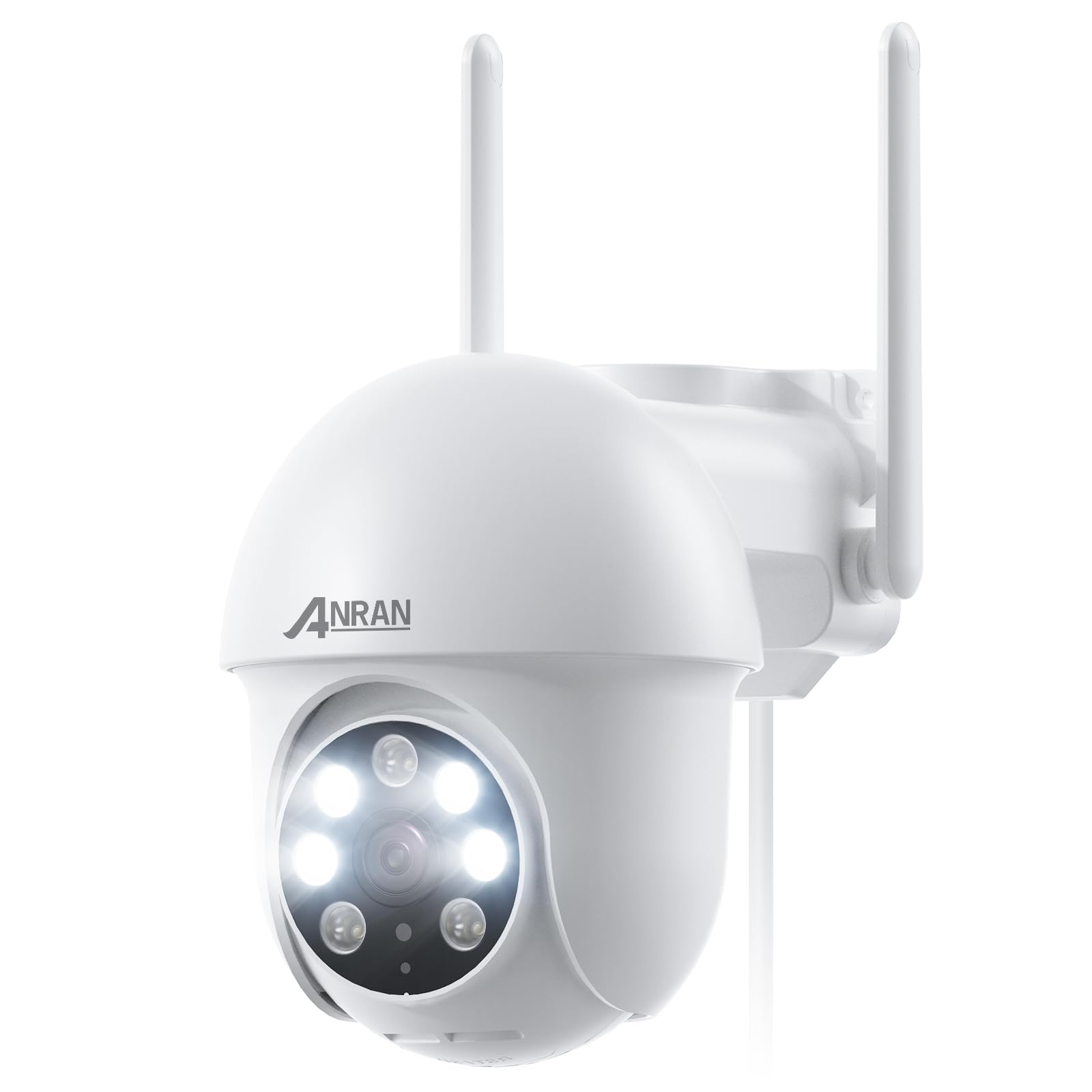 ANRAN 5MP Telecamera di Sorveglianza Esterno, Supporto WiFi 2,4/5GHz | 360° PTZ, Tracciamento Automatico, Rilevamento PIR, Visione Notturna a Colori, Audio Bidirezionale, Alexa, P3 Max