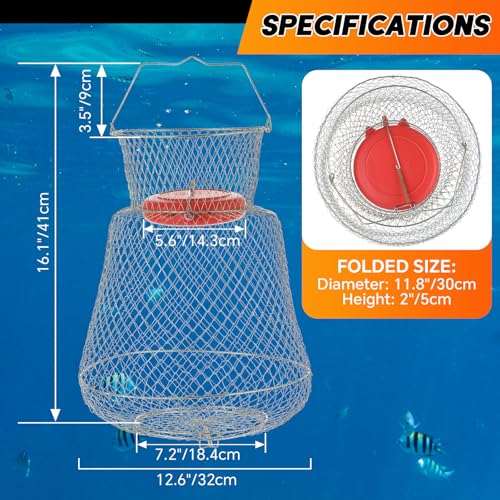 weyleity Floatable Galvanized Steel Wire Fish Basket by weyleity - Used condition - Image 2