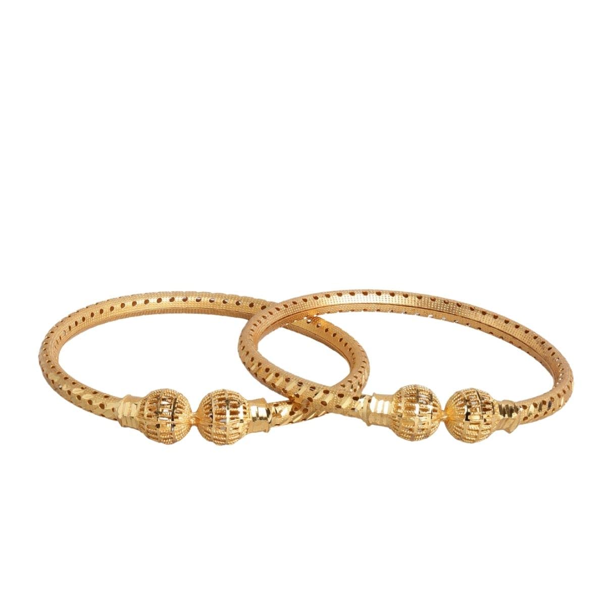 See full amazon price history chart for ACCESSHER Set Of 2 Matte Gold-Plated Handcrafted Bangles For Women & Girls - 2.4 |Gifting for Karwachauth| ACCESSHER Set Of 2 Matte Gold-Plated Handcrafted Bangles For Women & Girls - 2.4 |Gifting for Karwachauth| (B09RVB7B88) Amazon Price History, Amazon Price Tracker