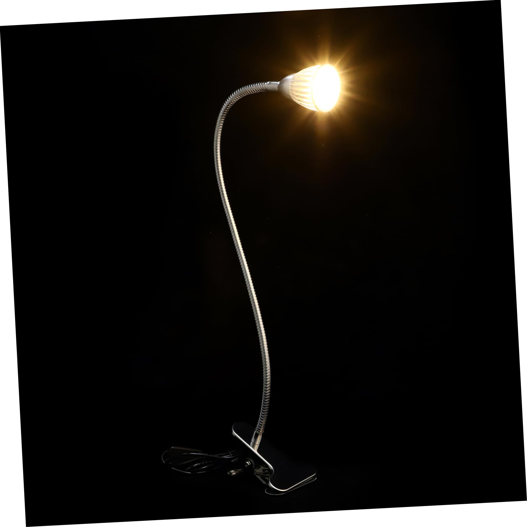 HOMSFOU Lámpara De Escritorio Pinza Led En La Luz Mesita De Noche Luz De Escritorio Llevada Lámpara De Pinza Led Clip De Luz De Libro De Lectura Luces Condujo Lámparas Aleación De Aluminio