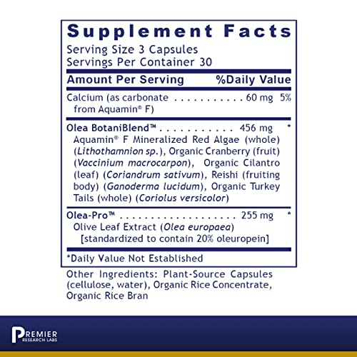 Premier Research Labs Immunoven - Contains Aquamin, Cranberry, Cilantro, Reishi, Turkey Tails & Organic Cilantro - Supports Immune System & Cardiovascular Health - 90 Plant-Source Capsules #TOP1