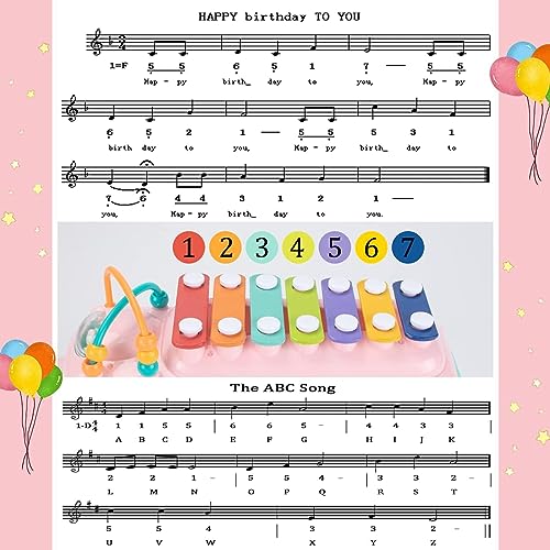 Image of PLUSPOINT Activity Bus Toy for Baby Pull Along School Bus Xylophone Toy for Toddlers Musical Bus Toys Shape Puzzles Knocking Xylophone Educational Musical Toys,Birthday Gifts for Kids,Multicolor