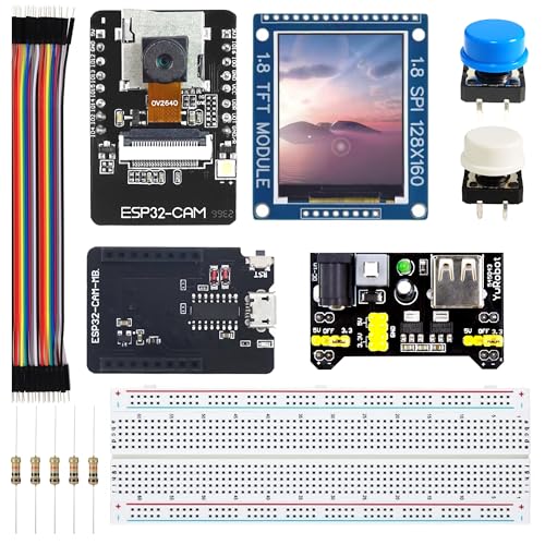 Image of ESP32 Camera Development Kit | TFT Display, Power Module, Camera Programmer & Accessories | DIY IoT & Vision Project Kit