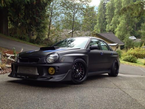 VViViD® Satin Flat Matte Stealth Jet Black Vinyl Wrap Roll with Air Release Technology (6ft x 5ft (Hood, Roof or Trunk Wrap Kit))