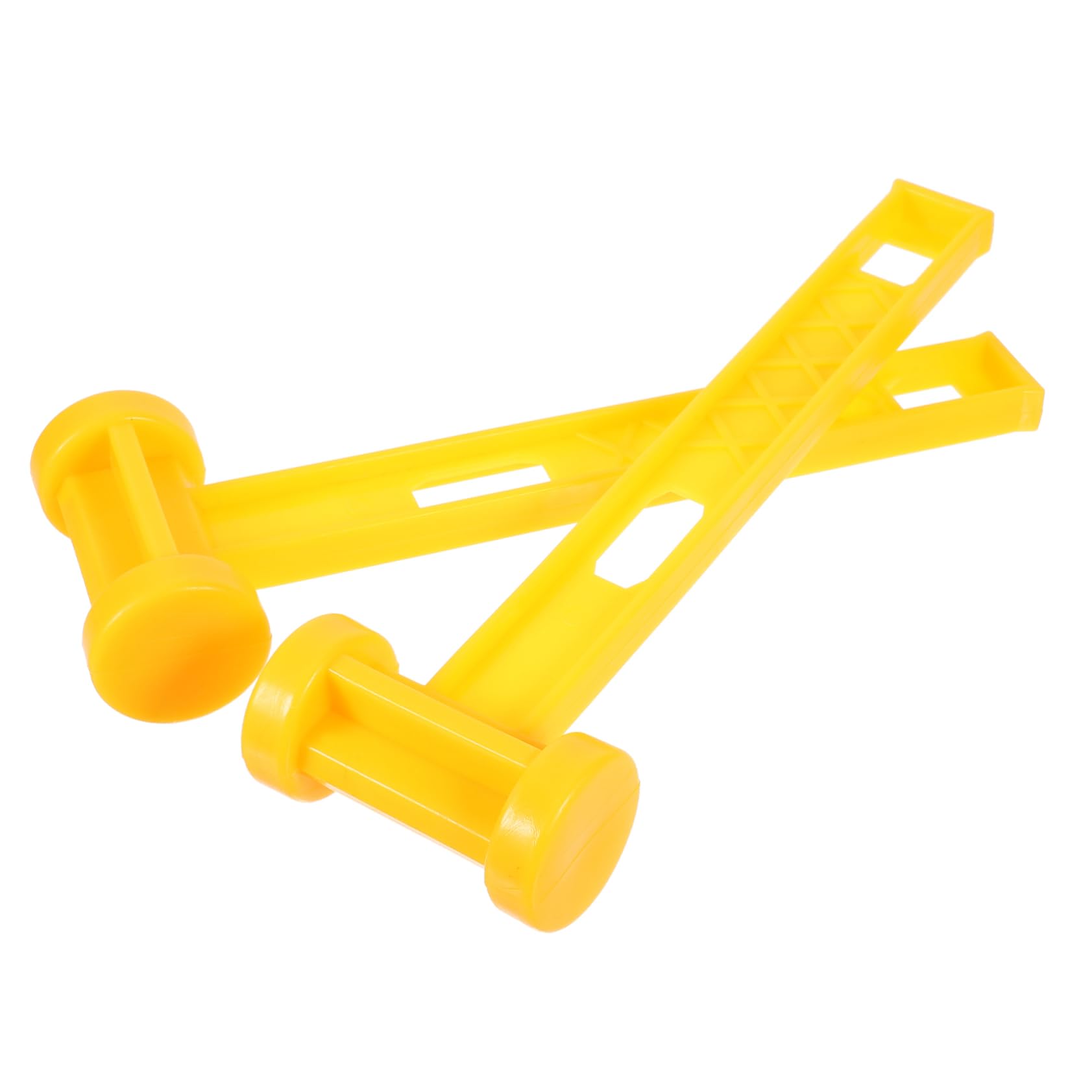 VILLCASE 5 Set Martello Da Campeggio Mazzuolo Per Picchetti Da Tack Bushcraft Anti- Casa Unghia Palo Chiodi Martello Pe Materiale Giallo 2 Pezzi * 5