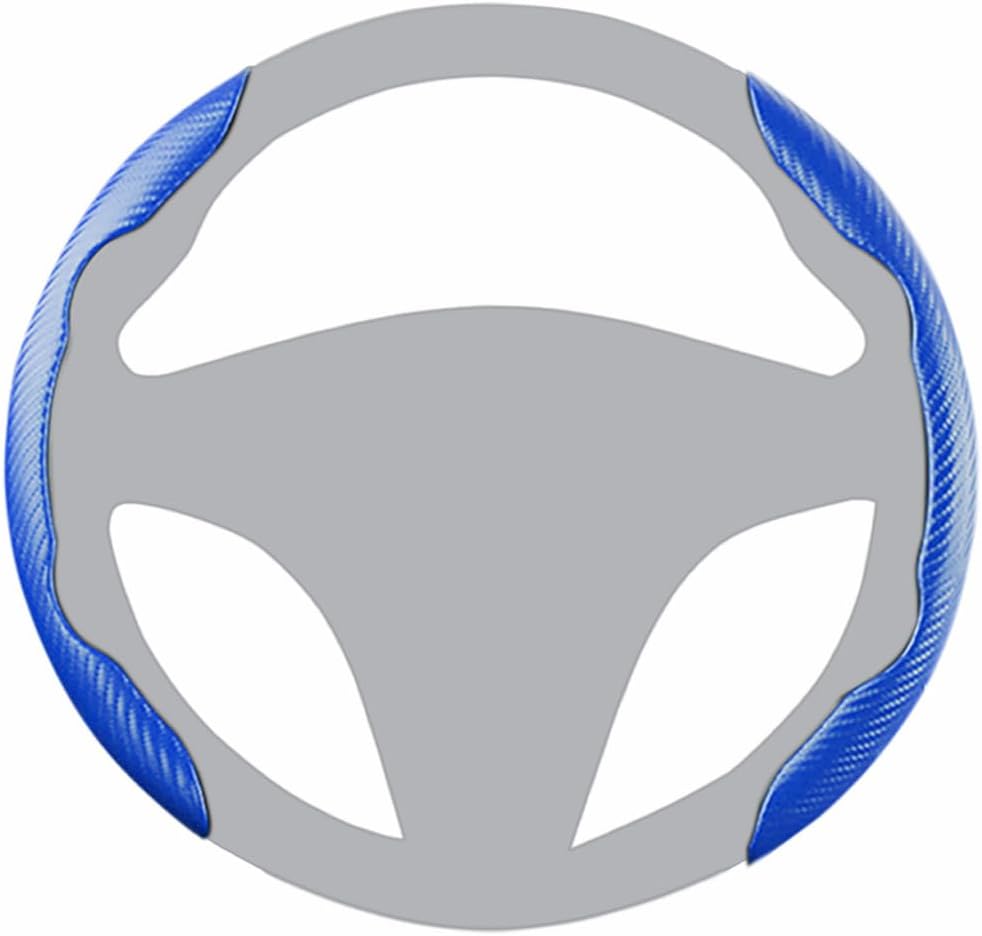 BROVACS modrý kryt na volant so vzorom uhlíkových vlákien
