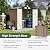 Aoxun 6'x4' Outdoor Storage Shed with Base, Brown