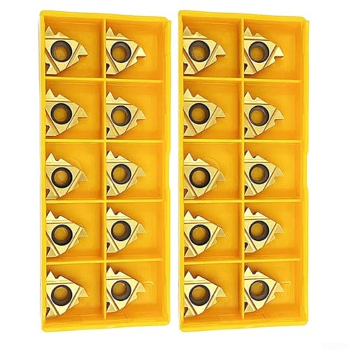 HpLive 20 piezas de plaquitas de carburo de tungsteno 16ER AG60 para soporte de torno SER1616H16