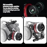 Annadue Camera Follow Focus with Lens Gear Ring Handwheel and Rod Clamp, Camera Focus Puller for DSLR Mirrorless Camcorder Cage Rig - Image 4