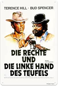 Bud Spencer und Terence Hill – Die rechte und die Linke Hand des Teufels – Blechschild – 20×30 cm 300/T002 Bud Spencer und Terence Hill – Die rechte und die Linke Hand des Teufels – Blechschild – 20×30 cm 300/T002