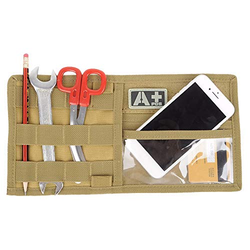 Medium Molle Tactical Visor Panel Organizer Sun Visor Holder Car Sunshade Storage Pouch