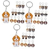 minkissy 3 Sätze Hunde Schlüsselanhänger Groß Für Kleine Hunde Anhänger Welpe Schöner Schlüsselanhänger Hängende Schlüsselanhänger Exquisite Tier Schlüsselanhänger 12 Stück * 3