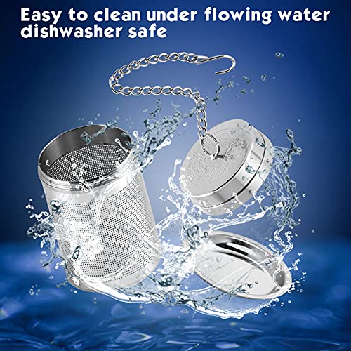 Tea Infuser, Tea Strainers For Loose Tea 304 Stainless Steel Fine Mesh Tea Steeper With Extended Chain Hook To Brew Loose Leaf Tea, Tea Strainers 210601-1 #TOP6