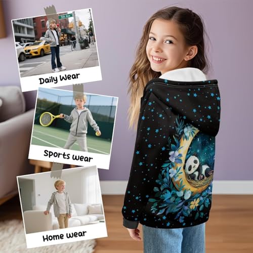 Children Toddlers Full-Zip Hoodies Casual Sweatshirt with Pockets Soft Fall Outfits4