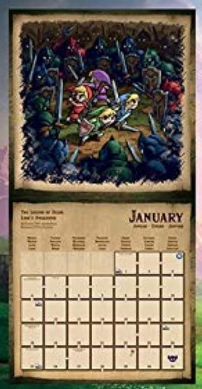 Amazon | The Legend Of Zelda Calendar 2021 / ゼルダの伝説は、2021
