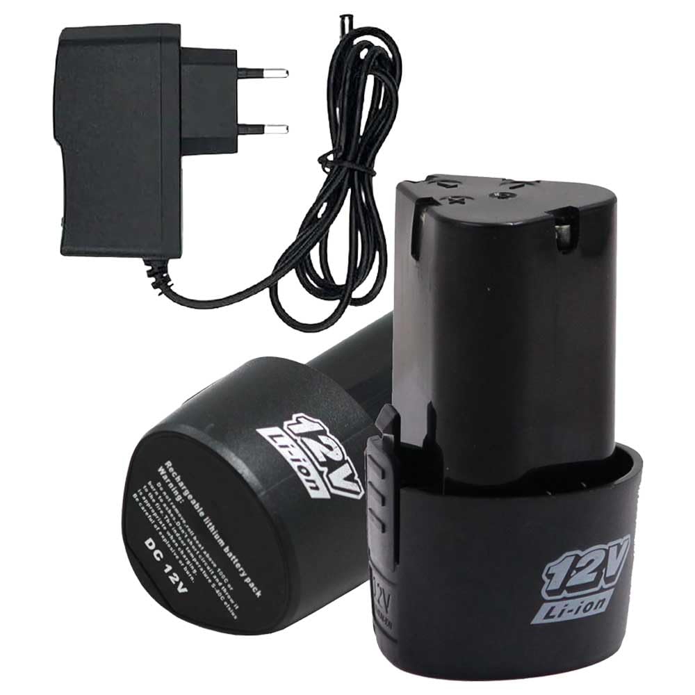 Replacement Battery for 12V Drill/Screwdriver Machine with 12V Charger Adapter (1Pcs Battery, 1Pcs Charger)-image-18