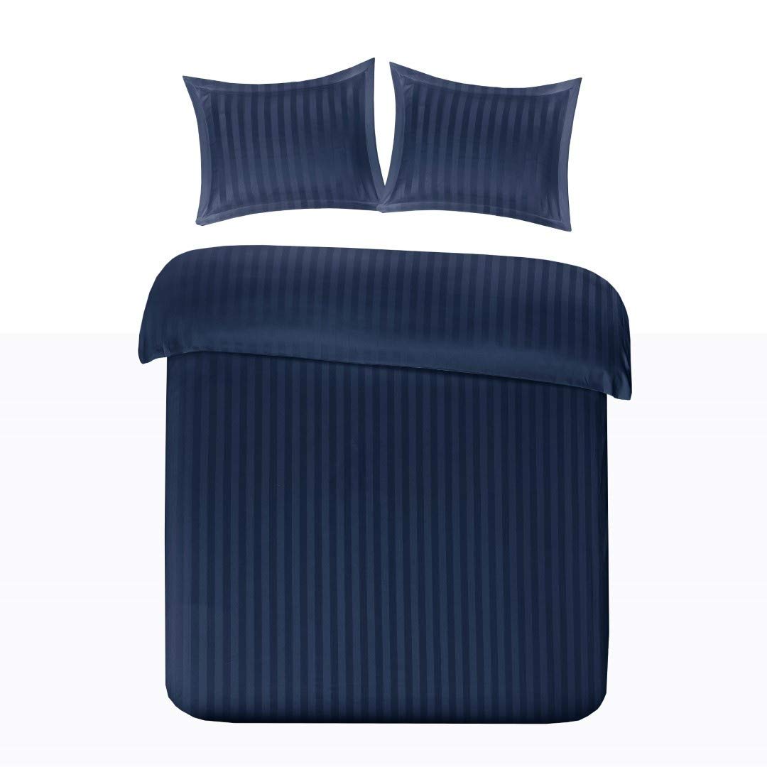 Papillon Bettwäsche Set, Satin, Navy, 140x200/220 + 60x70cm
