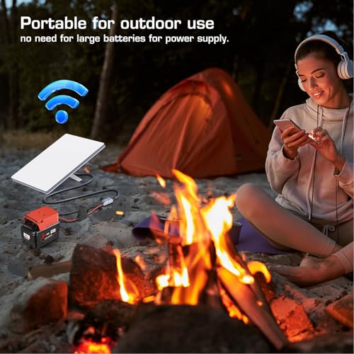Mini cable de alimentación para conectar mini antena parabólica a baterías externas de 18V 3
