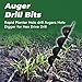 ALL-CARB Auger Drill Bit 6 x 31.5 Inch Garden Spiral Drill Bit Earth Auger Bit Post or Umbrella Hole Digger with 3/4 Shaft