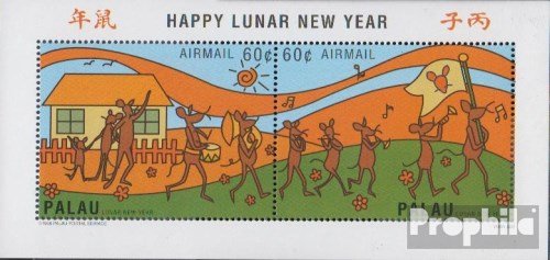 Block 40 (completa edizione) Prophila Collection Palau-Isole Block 40 (Completa Edizione) 1996 Cinese Anno (Francobolli per i Collezionisti) Astrologia/Segno Zodiacale