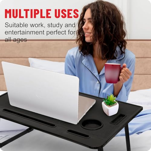 Image of Ardith Industries Study Table for Students Bed Table for Study Foldable Portable & Lightweight Mini Table Bed Reading Table,Laptop Stands, Laptop Desk (Modern)