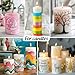 FansArriche Candle Paint, 20 x 15 ml Candle Wax Pen Set for Candle Making, Water-Based Candle Pen for Candle Painting and Decorating with Fine Painting Tip