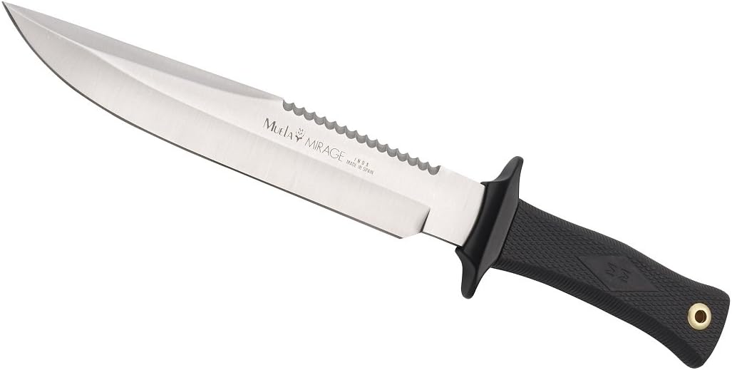 MUELA MIRAGE-23 9" Fixed Blade Hunting Knife with Leather Sheath