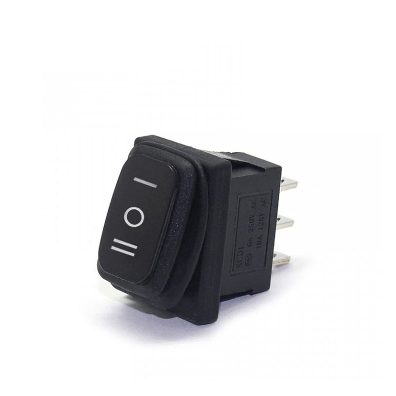 Microinterruptor KCD1 12 V 220 V 30 A impermeable 3 pines interruptor de palanca iluminado cierre 4 pines encendido apagado en emergencia interruptor basculante marino (color: encendido-apagado) inter