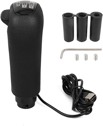Autilyshop H Pattern Gear Shifter for Logitech G29 G27 G25 G920 TH8A PC Racing Simulator Truck Driving Game Accessory and Play USB Connection Black Plastic Constru