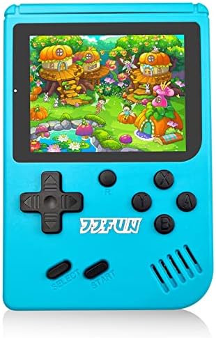 JJFUN Retro Handheld Games for Kids, 8 Bit Retro 365 Classic Games 3.0" LCD Screen Portable Video Game Player Support TV Output Electric Learning Toys for Boys Girls Ages 4-12 （Blue