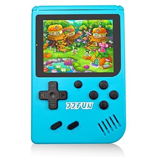 JJFUN Retro Handheld Games for Kids, 8 Bit Retro 365 Classic Games 3.0" LCD Screen Portable Video Game Player Support TV Output Electric Learning Toys for Boys Girls Ages 4-12 （Blue