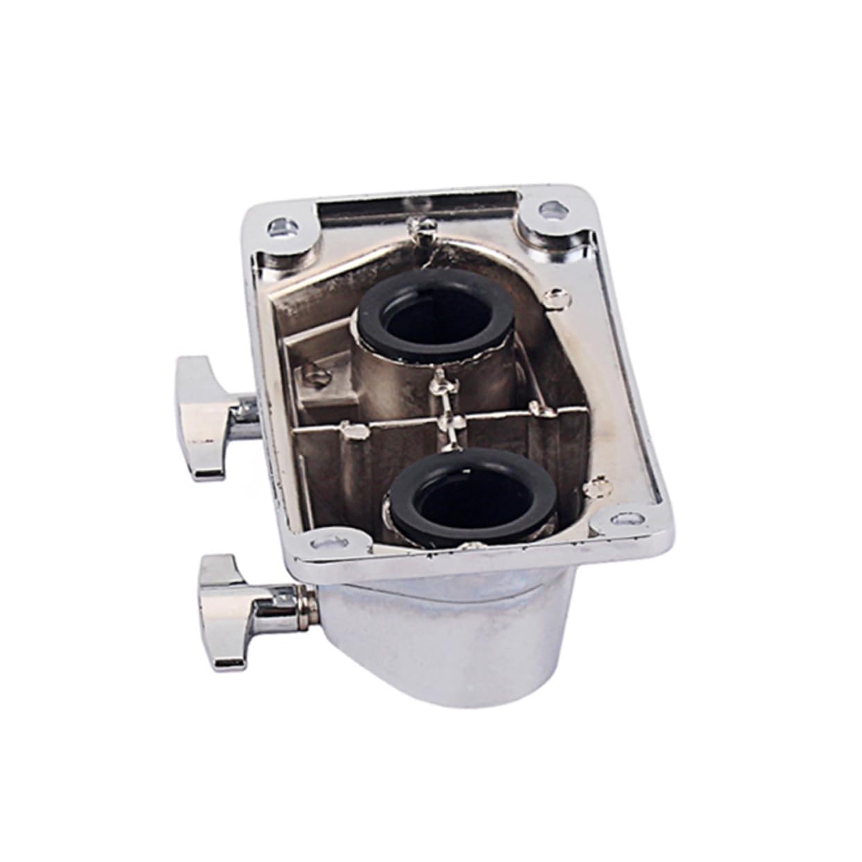 Abaodam Support De Batterie Métal à Double Trou Fixation Pour Tambour Et Cymbale Accessoire Percussion Léger Et Robuste Pour Kit De Batterie