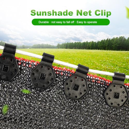Clips de tela de sombra con agarre de bloqueo resistente e impermeable para protección exterior 7