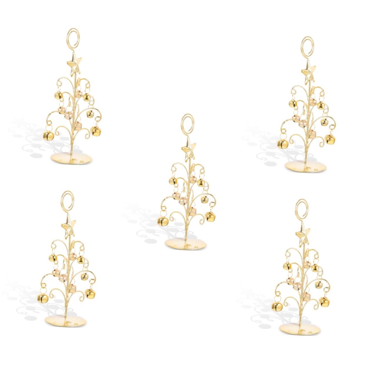 Alipis 5 Pz Porta biglietti natalizi segnaposto segnaposti clip numero tavola di natale fermagli per foto clip ospite carte cartelli matrimonio clip numero di tavolo porta appunti
