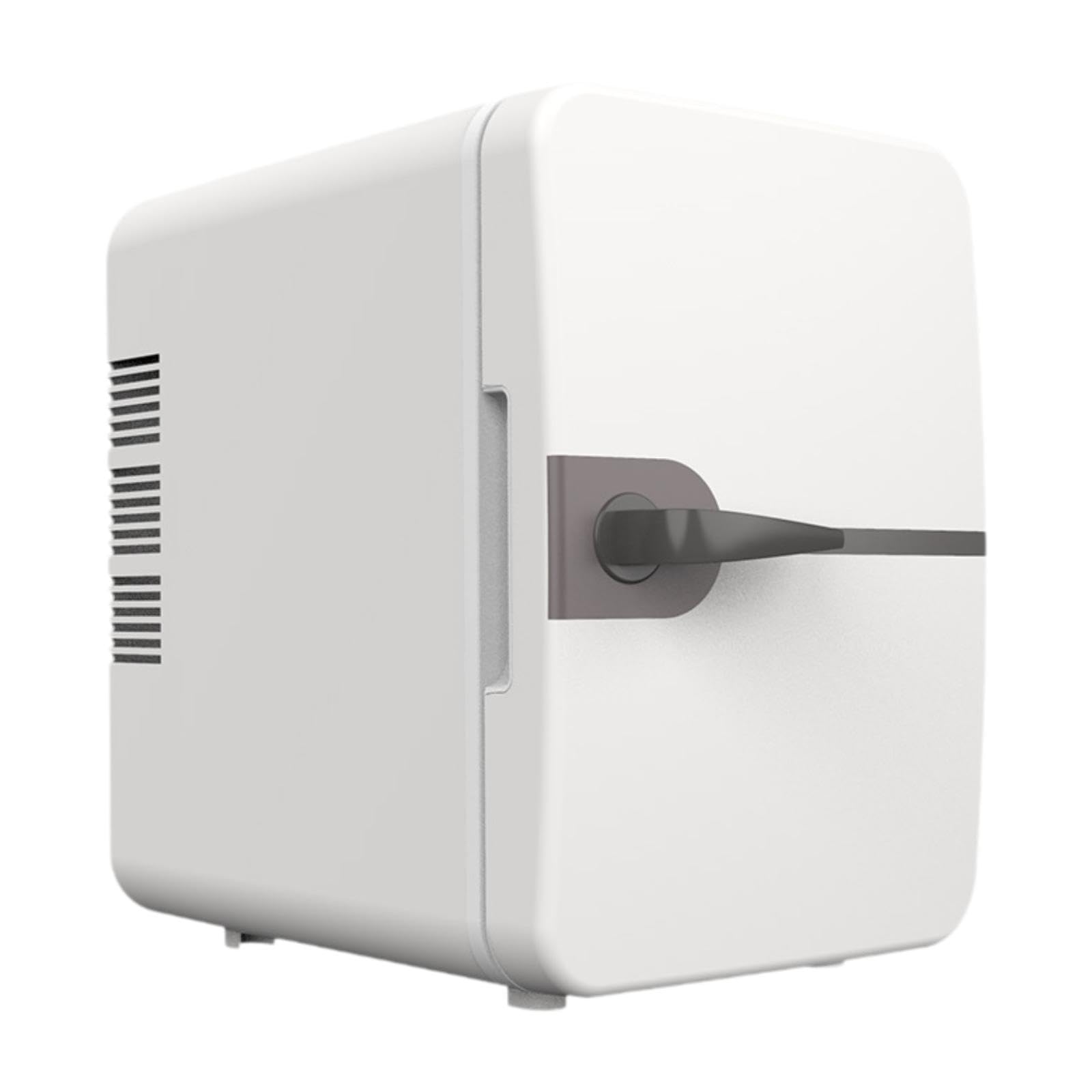 Mini Frigo de Chambre, Pratique et Moderne, Rafraîchisseur Compact 6L/8 Canettes, blanc