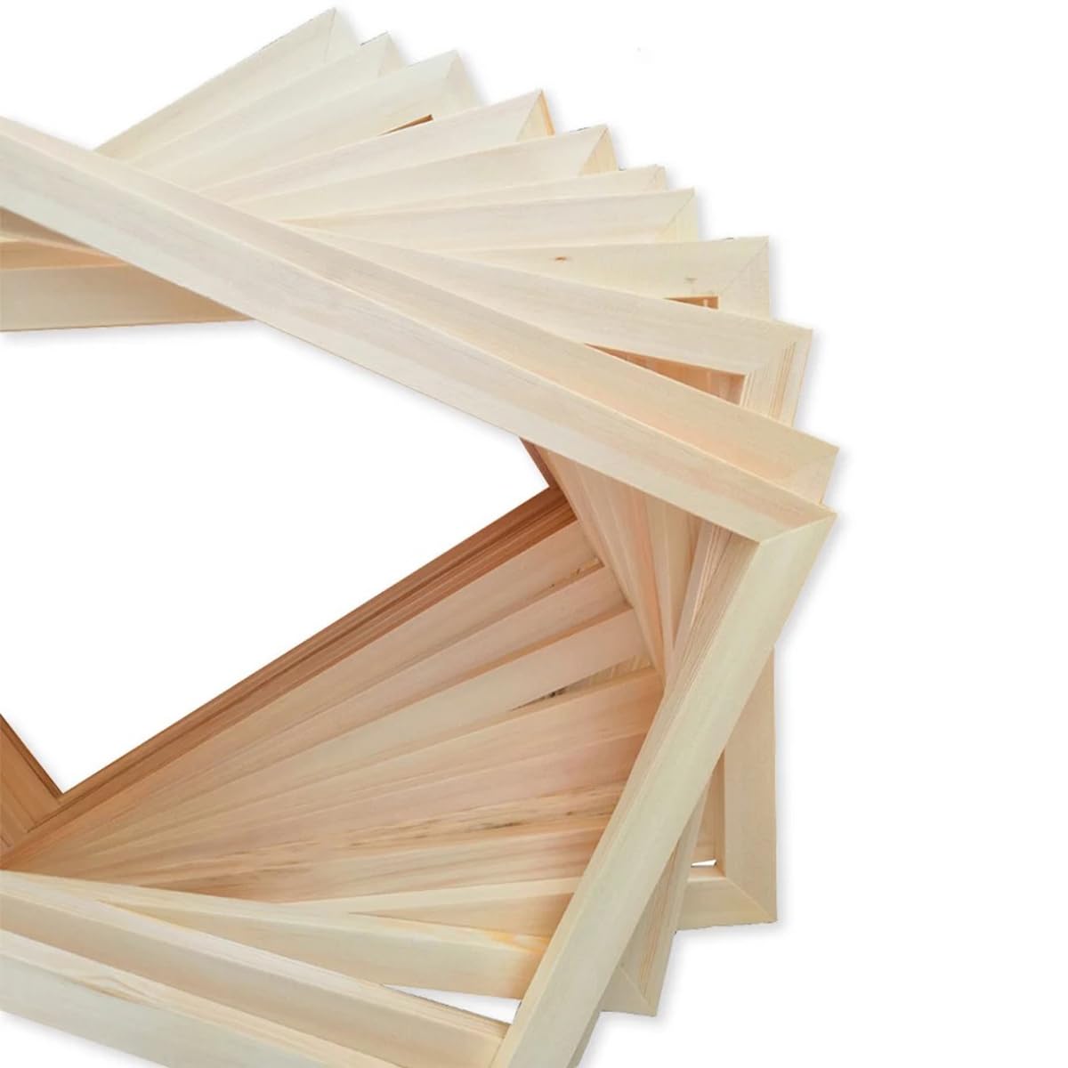 Kit De 3 Cadres En Bois Pour Toiles - 15x20 Cm - Parfait Pour Peinture Par Numéros, Huile Ou Affiches - DIY Et Décoration Murale Facile - 10