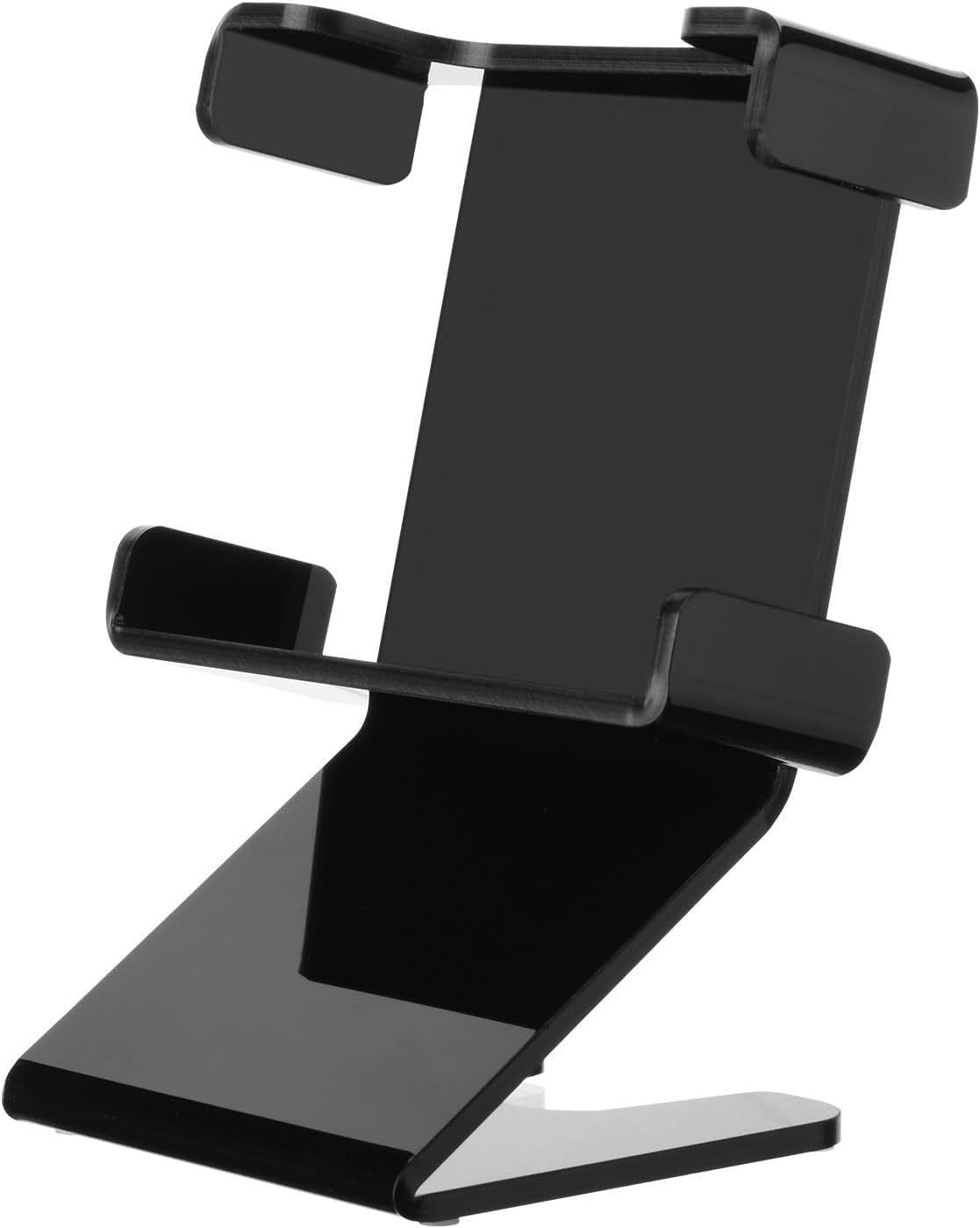 45° Tilted Desk Speaker Stands for JBL GO5 GO4 GO3 Speakers Acrylic Bracket Stands with Anti-Slip Silicone Pad (Black)