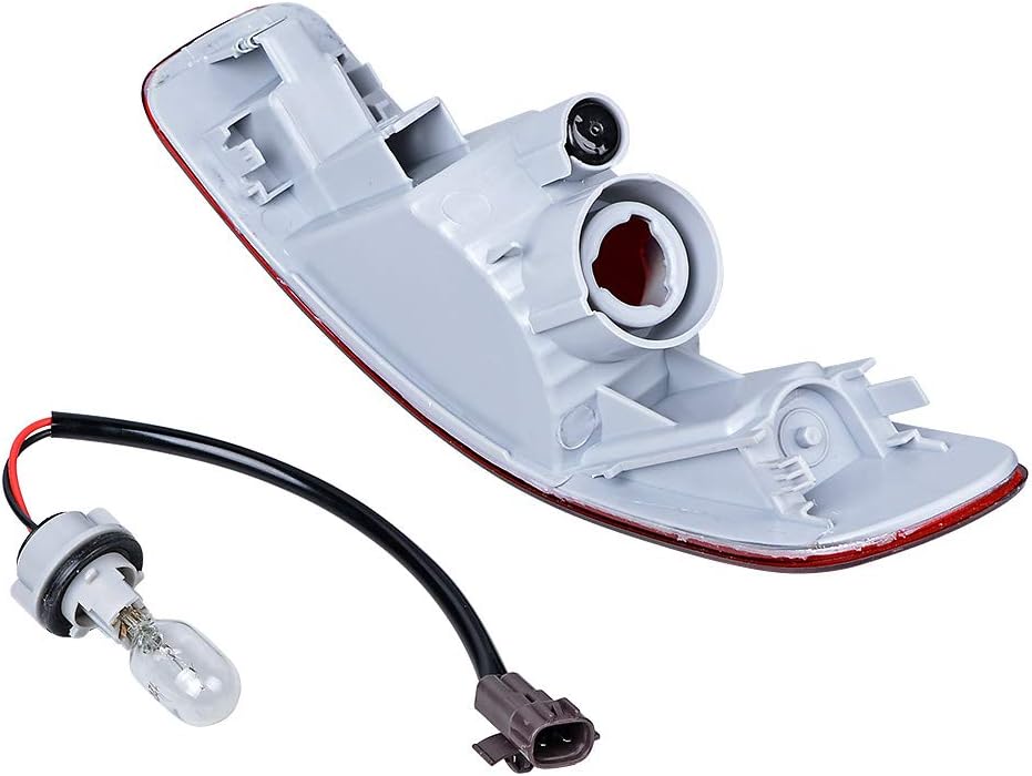 Astra Depot Compatible with 2007-2012 Mitsubishi Outlander Peugeot 4007 Citroën C-Crosser Rear Left Right Side Marker Reflector Tail Lamp with 21W Bulbs