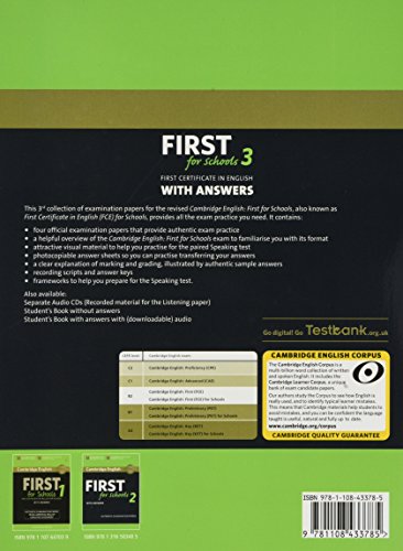 Cambridge English First for Schools 3 Student's