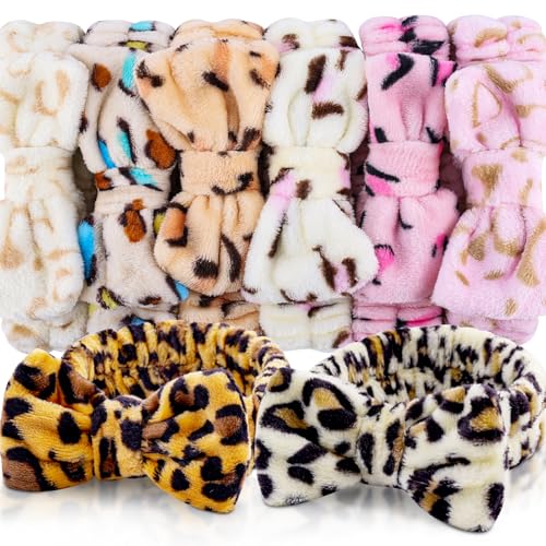 YOOVR 8pcs Spa Headband, Bulk, for Teen Girls Women, Skincare Makeup Face Wash Headband, Hair Accessories for Girls, Party Favors for Adult, Easter Baskets Stuffers