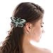 Aukmla Hair Comb Clip Titanic Ross Butterfly Headpiece Wedding for Daily and Party