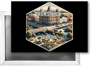 Brunswick Georgia Travel Destination Souvenir 2x3-Inch Fridge Magnet Single