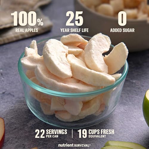 Freeze-Dried Apples Sliced Can