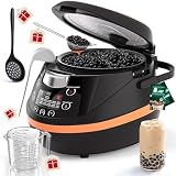 WantJoin Boba Maker - Commercial 8L Bubble Cooker Automatic Cooking Pot Tapioca Maker Warmer Machine for Bubble Tea Milk Tea Restaurant Dessert Stores, 1350W
