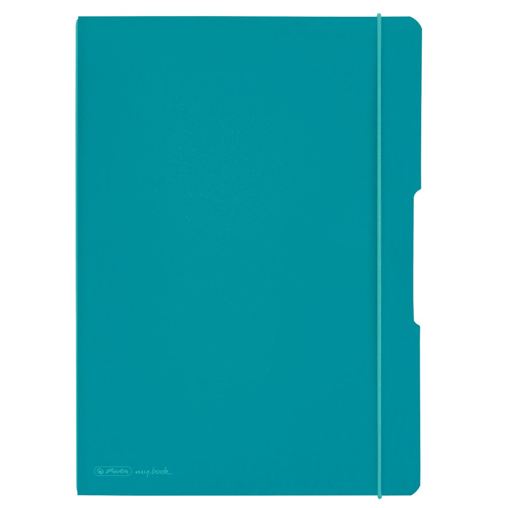 herlitz 50015986 Notebook Flex, Polypropylene, 2 x 40 Sheets, A4, Caribbean Teal