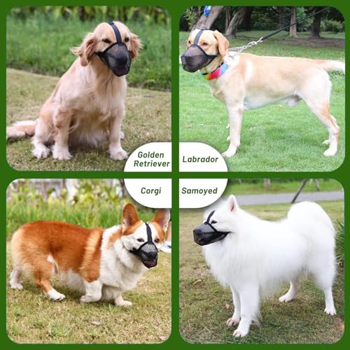 Giftköderschutz Hund Maulkorb Mittlere Hunde Baskerville Maulkorb Maulkorb für Große Hunde Fressschutz Hund Anti Giftköder Maulkorb Für Mittelgroße und Große Verhindert Das Beißen, Kauen Und Bellen