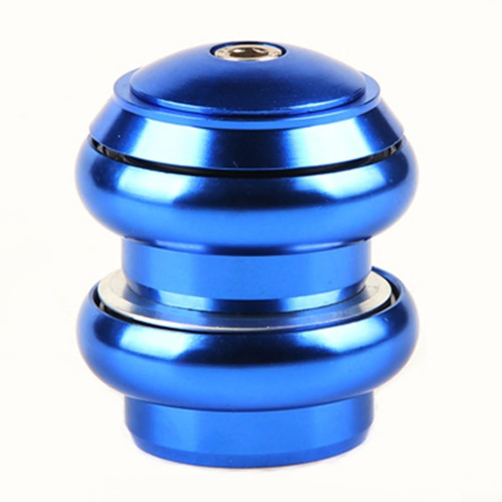 34mm 1-1/8 Bike Headsets Ebike Threadless MTB Road Bike Bicycle Sealed External Bearing Headset Kit Speed Road Bike Accs(Blue)