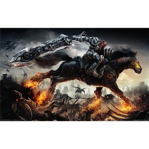 Darksiders Poster by Silk Printing # Size about (96cm x 60cm, 38inch x 24inch) # Unique Gift # E66DDE
