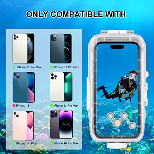 Underwater Waterproof Diving Case for iPhone 15 Plus/14 Plus &15/14/13/12/11 Pro Max 6.7" - Image 2