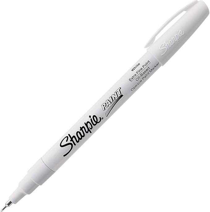 Amazon Com Sharpie Oil Based Paint Marker Extra Fine Point White 1 Count Great For Rock Painting Artists Markers Office Products